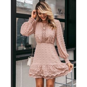 NWT Mauve lace dress